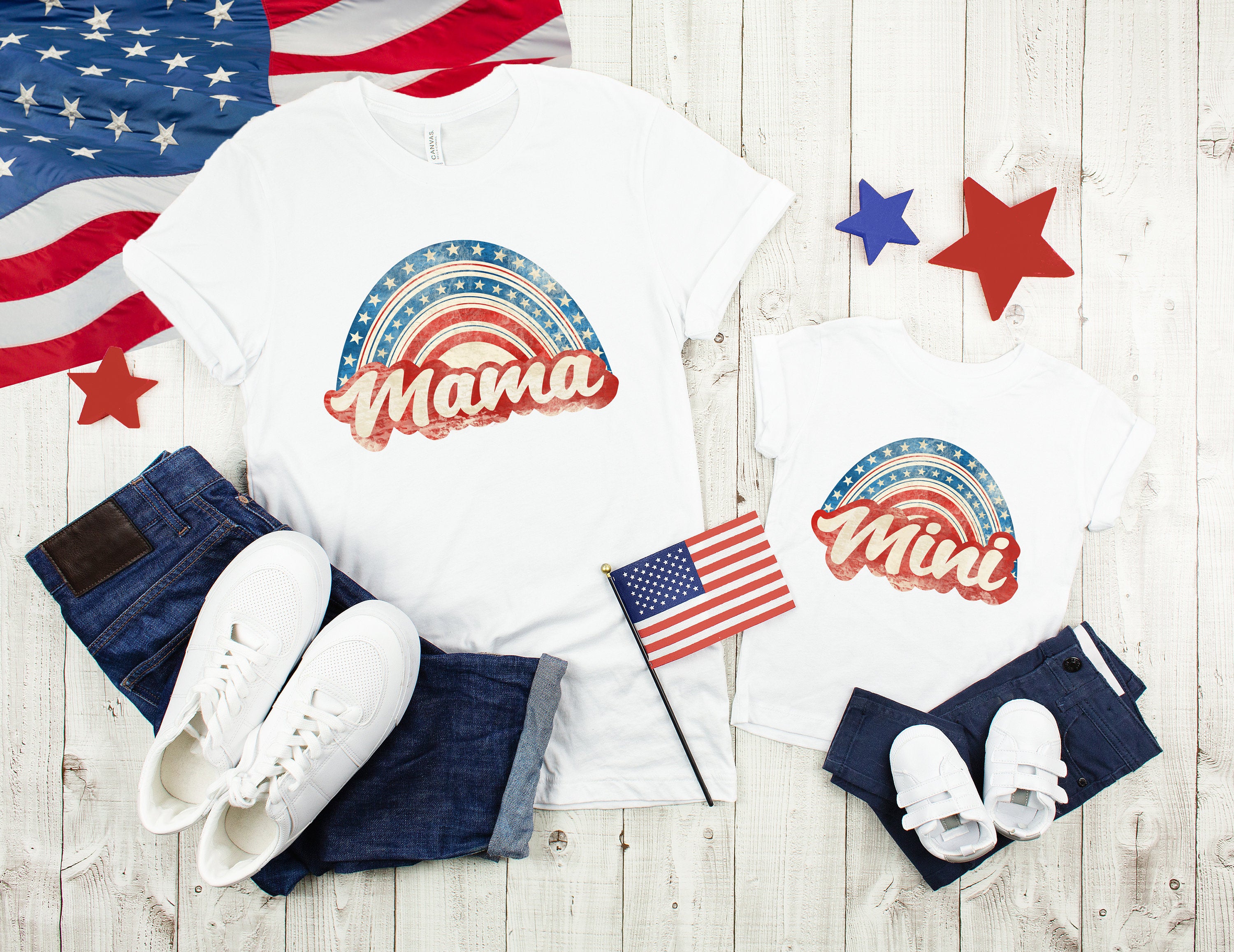 Mommy And Me 4th Of July, Mama And Mini 4th Of July Shirts, Fourth of July Matching Tees, Patriotic Mommy And Me Shirt, 4th Of July Outfit