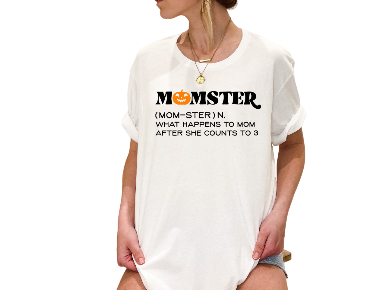 Momster funny mom halloween Tee, Fall Shirt, Halloween Shirt for Women, Womens Fall Shirt, Halloween