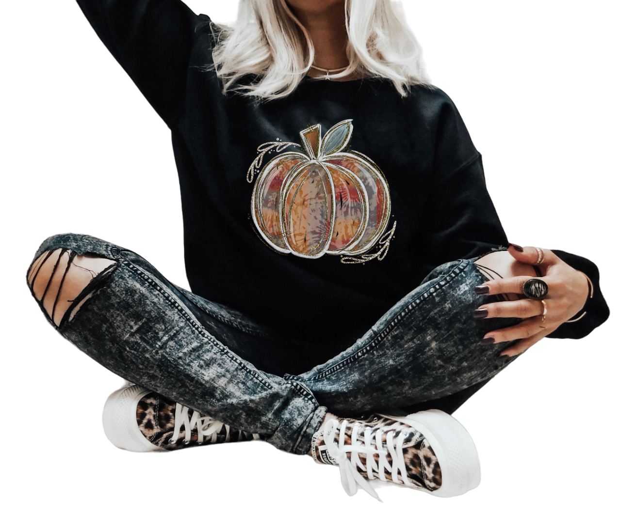 Watercolor Vintage Pumpkin Shirt, Women Fall Shirt, Pumpkin Shirt, Cute Fall Sweatshirt, Vintage