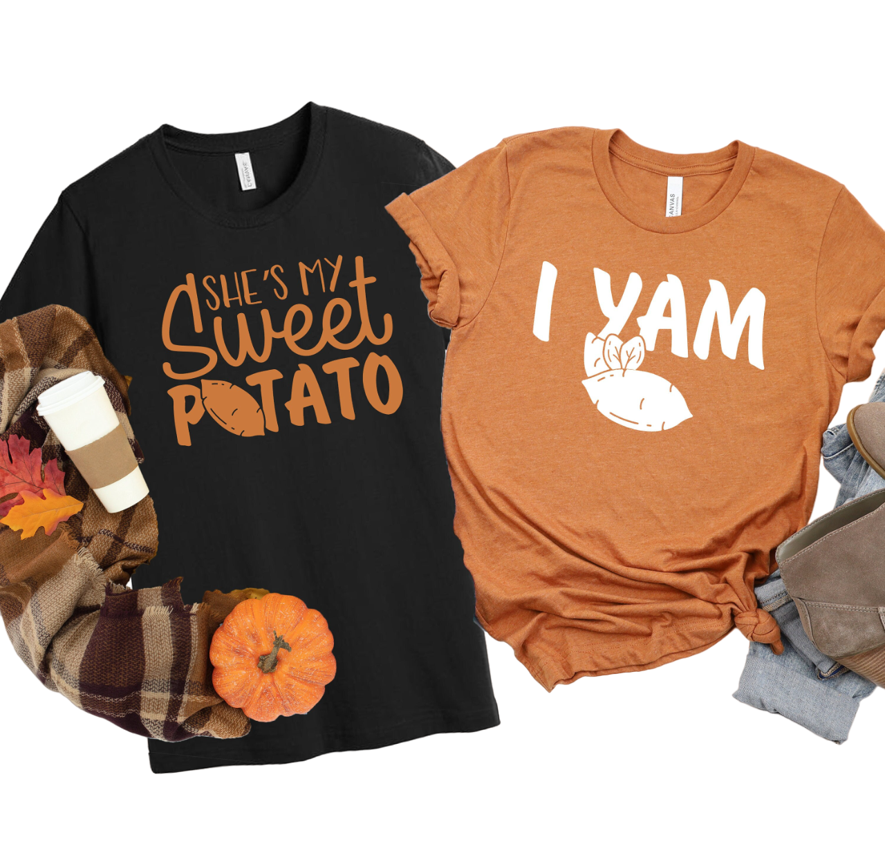 She's My Sweet Potato I Yam Shirts | Couples Thanksgiving | Funny Thanksgiving Friend Shirts | Best