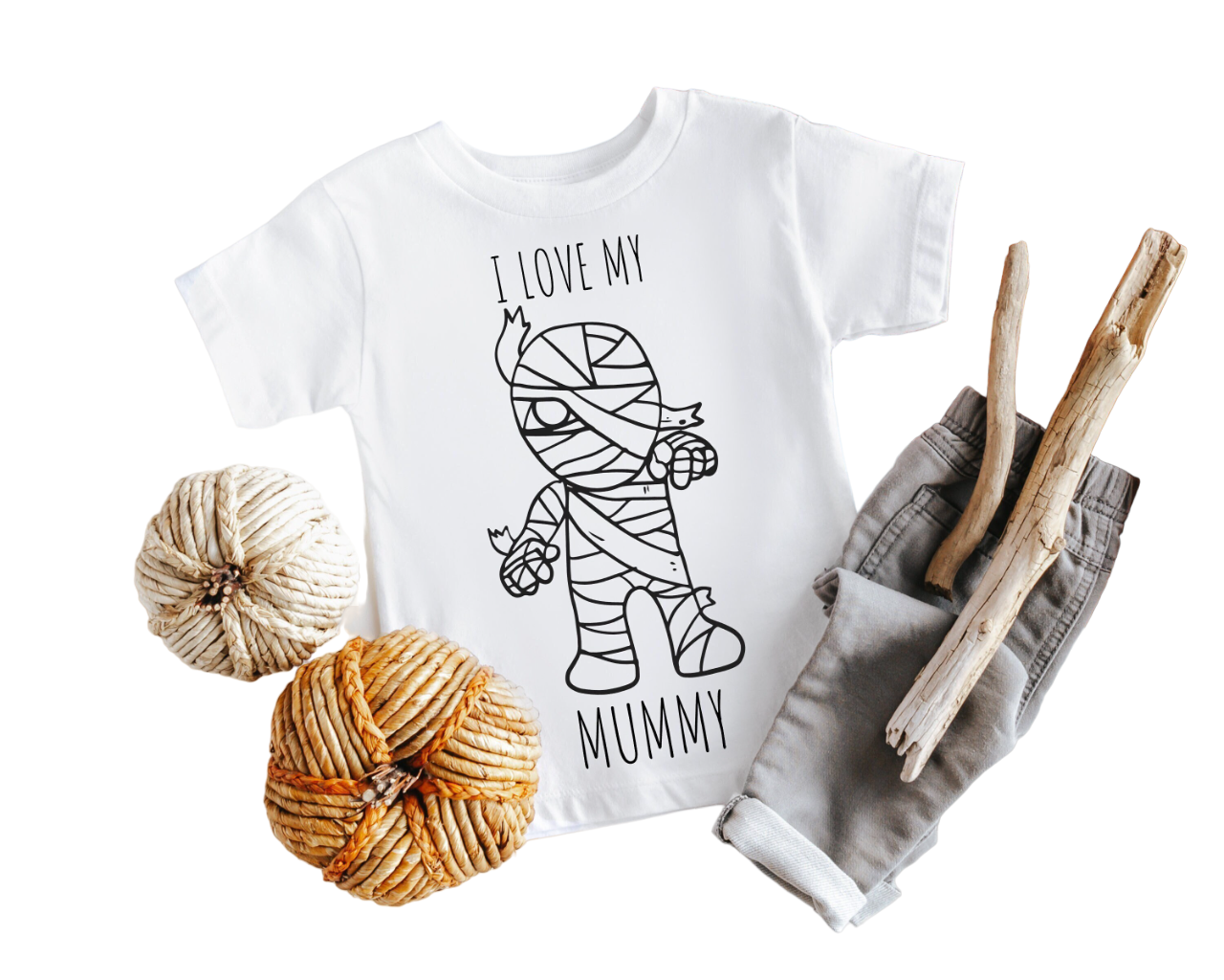 I Love My Mummy Shirt, I Love My Mummy Halloween Tee, Mummy Shirt,I Love My Mummy Gift, Cute