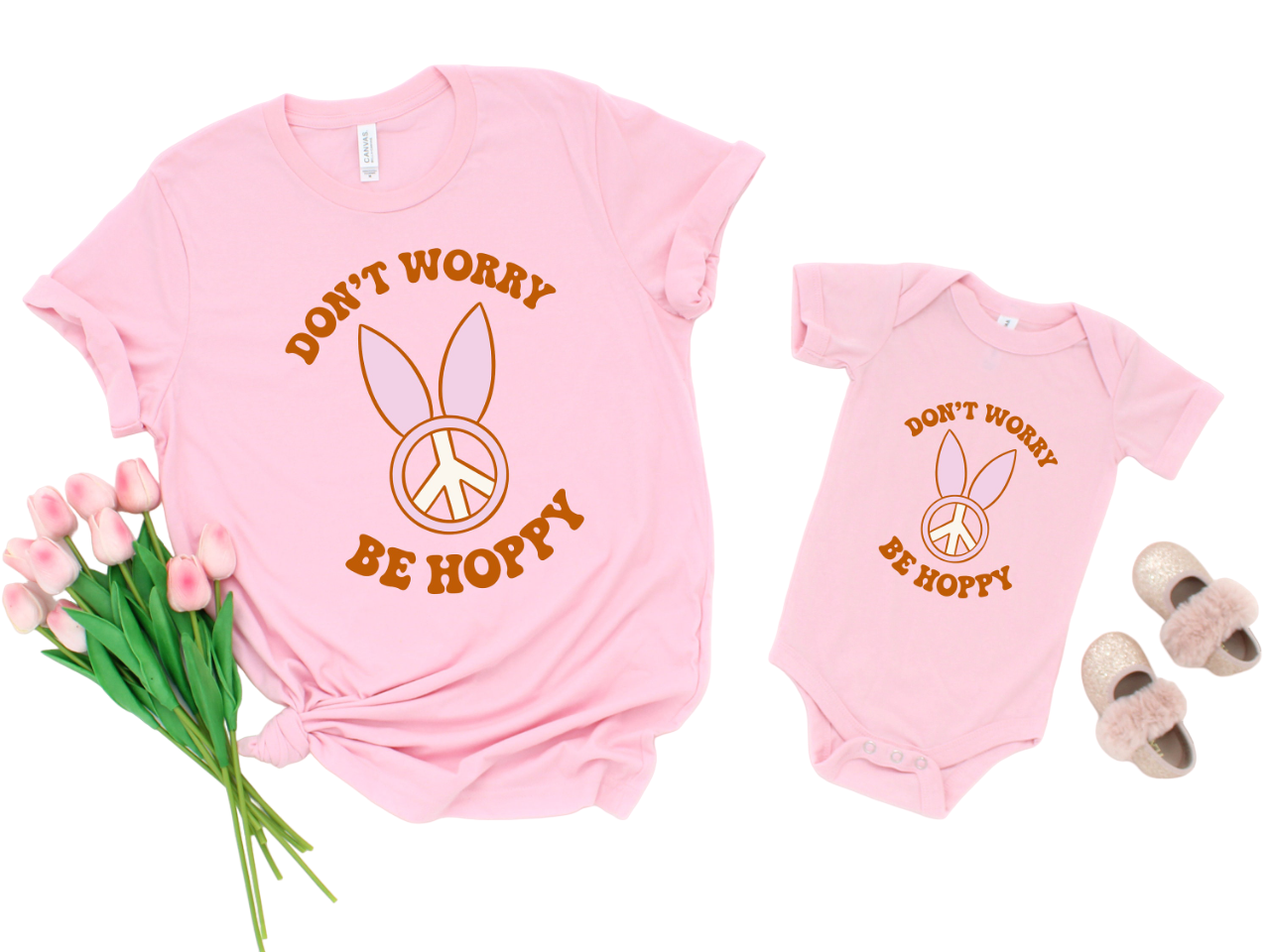 Mommy and Me Easter Matching Outfits, Hoppy Mini Hoppy Mommy, Mommy and me Shirts, Easter Matching