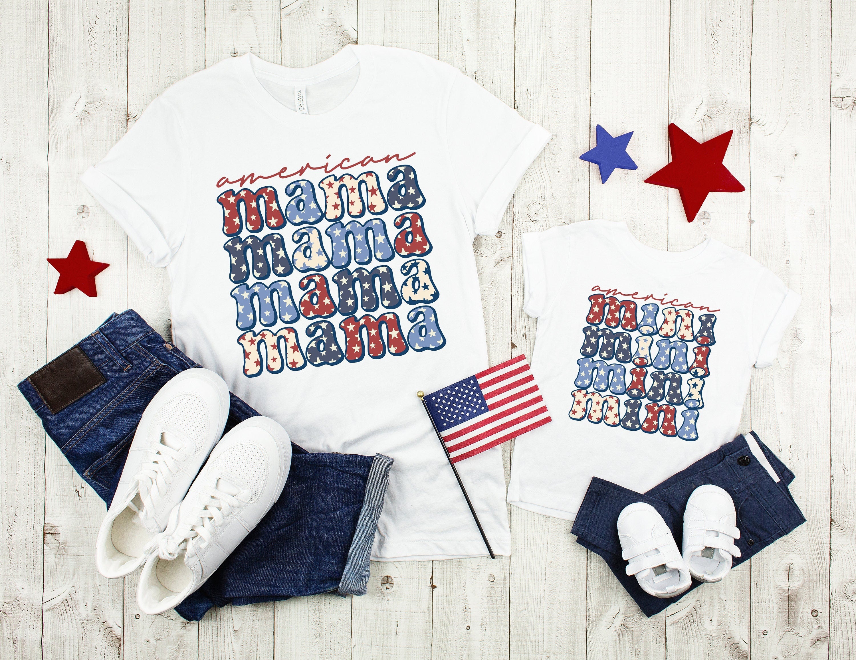 Mommy And Me 4th Of July, Mama And Mini 4th Of July Shirts, Fourth of July Matching Tees, Patriotic Mommy And Me Shirt, 4th Of July Outfit