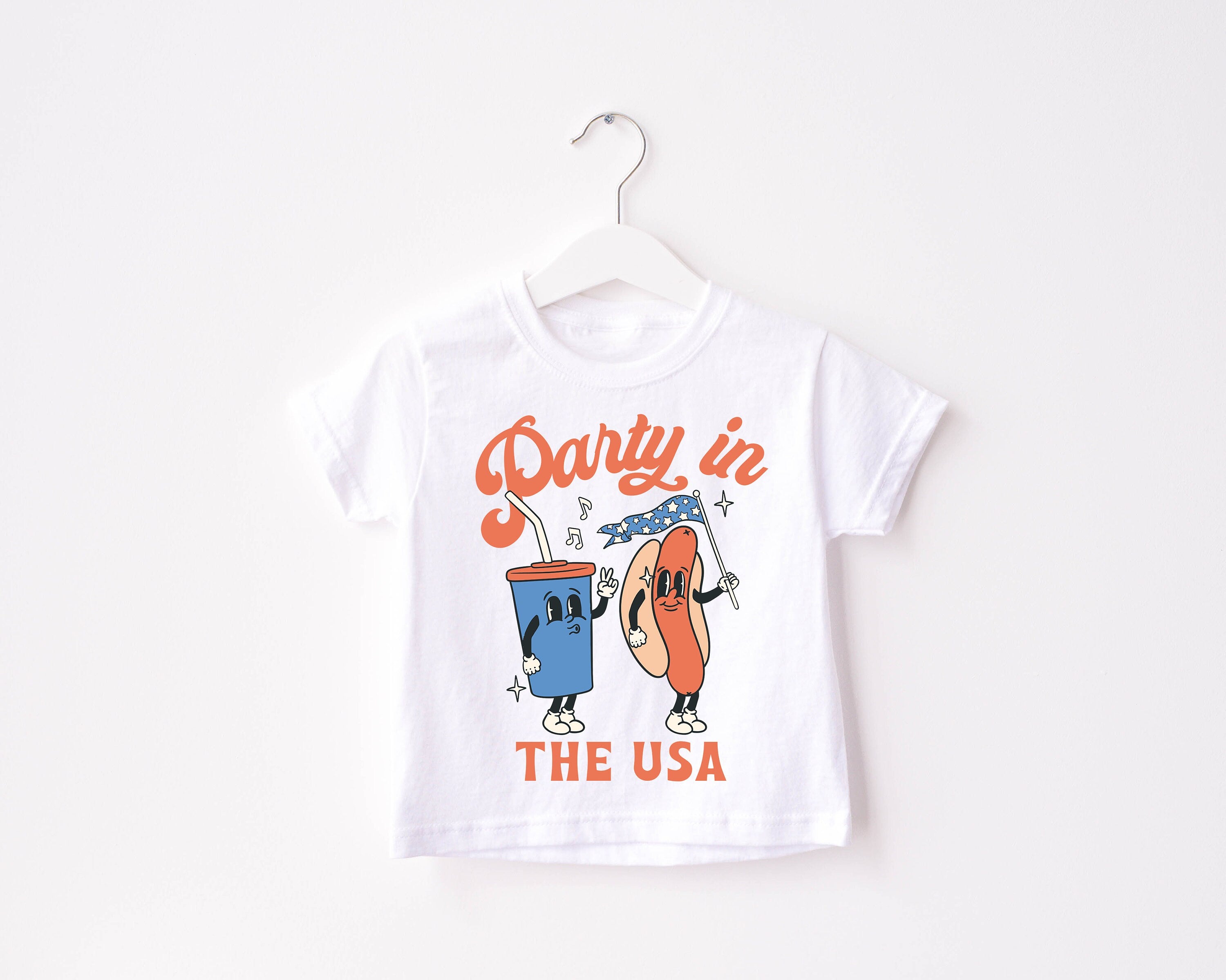 Retro Party in the USA shirt, 4th of July tee, Retro funny fourth shirt, Youth 4th of July shirt, America Patriotic Shirt, Toddler & Infant