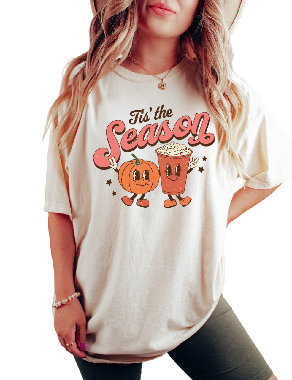 Retro Fall Vintage Washed shirt, Tis The Season, Vintage Fall Pumkin and Pumkin Spice Latte Shirt,