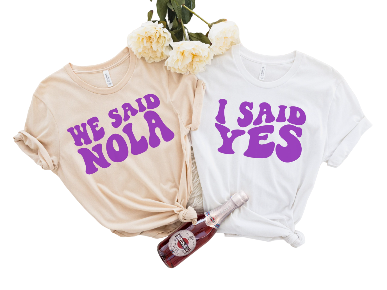 Wavy We Said Nola, I Said Yes Retro Batch Shirts, Bachelorette Party Shirts, Nola Crew, Bachelorette