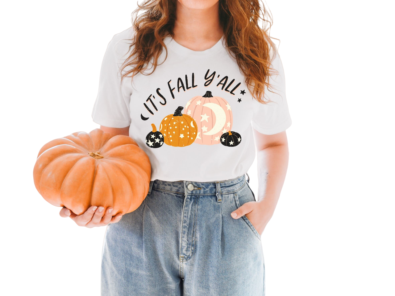 It's Fall Y'all Halloween Sweatshirt, spooky  halloween mom shirt, scary trick or treat, mama shirt,