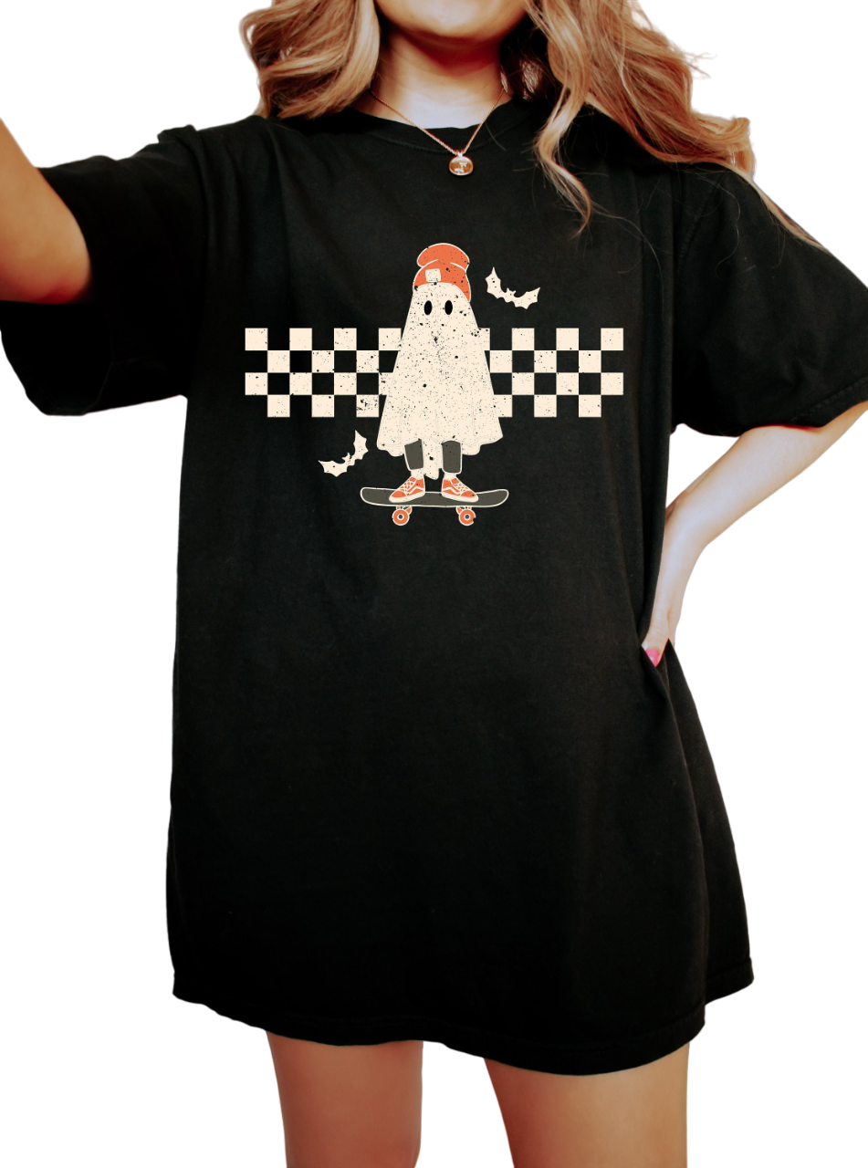 Retro Halloween Vintage Washed shirt, Creep it Real Shirt, Vintage Ghost Halloween Shirt, Witch