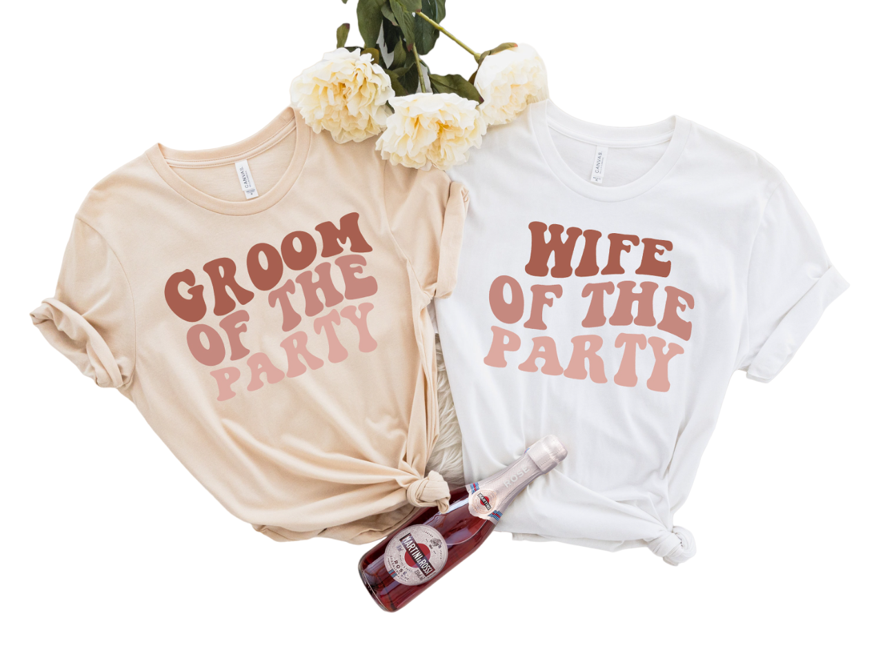 Bachelorette Party Shirts, Wife Of The Party, Groom of Party Graphic T-Shirt,Retro Graphic Tee,Gifts