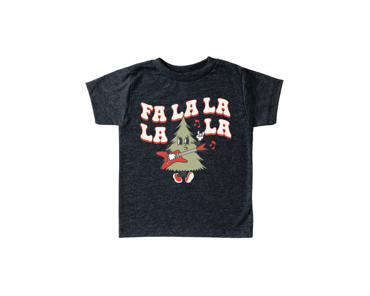 Fa La La La Tree Toddler Tee, Christmas Season Shirt, Cute Holiday Girls Shirt, Toddler Youth Santa