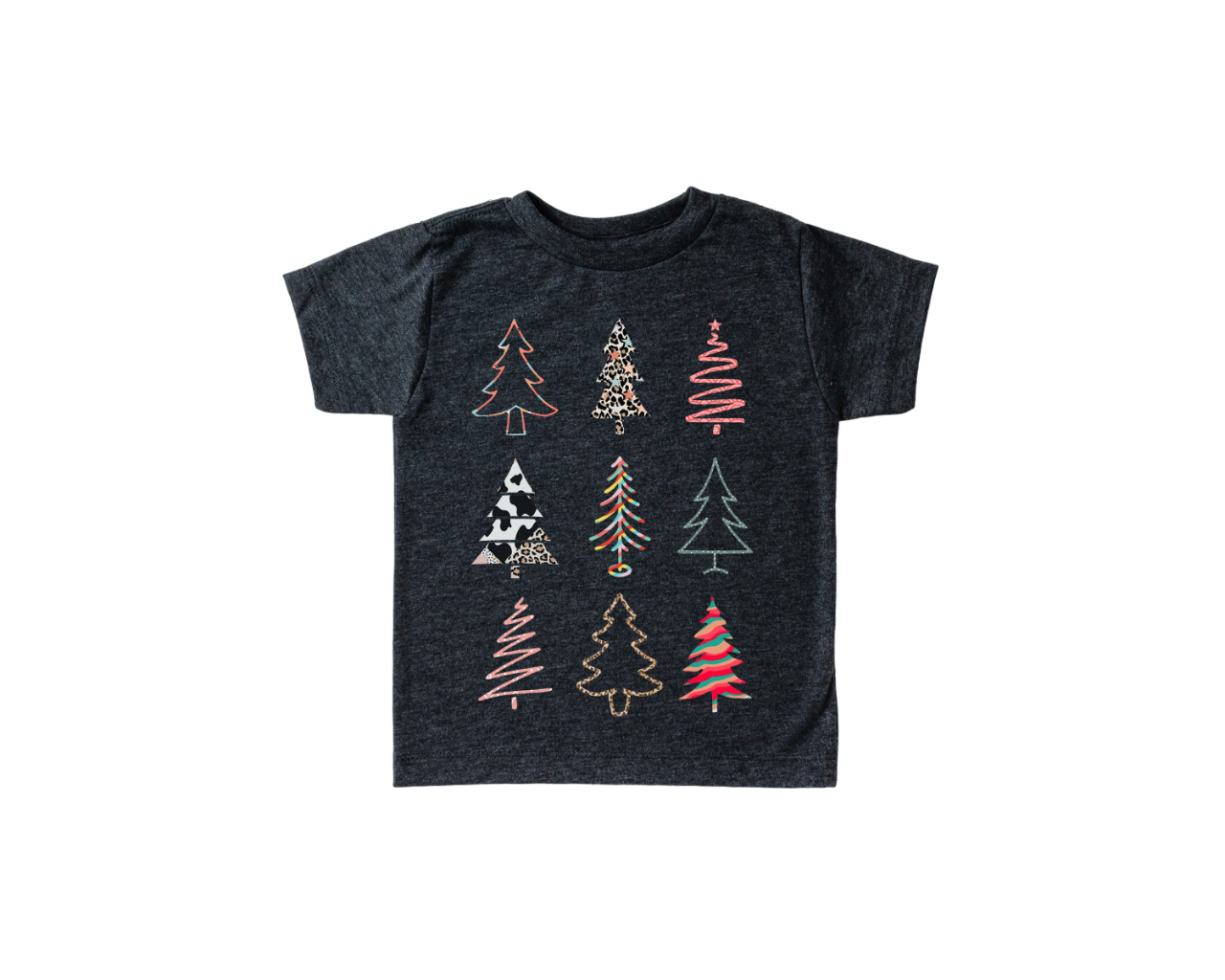 Boho Christmas Tree Toddler Tee, Christmas Season Shirt, Cute Holiday Girls Shirt, Toddler Youth