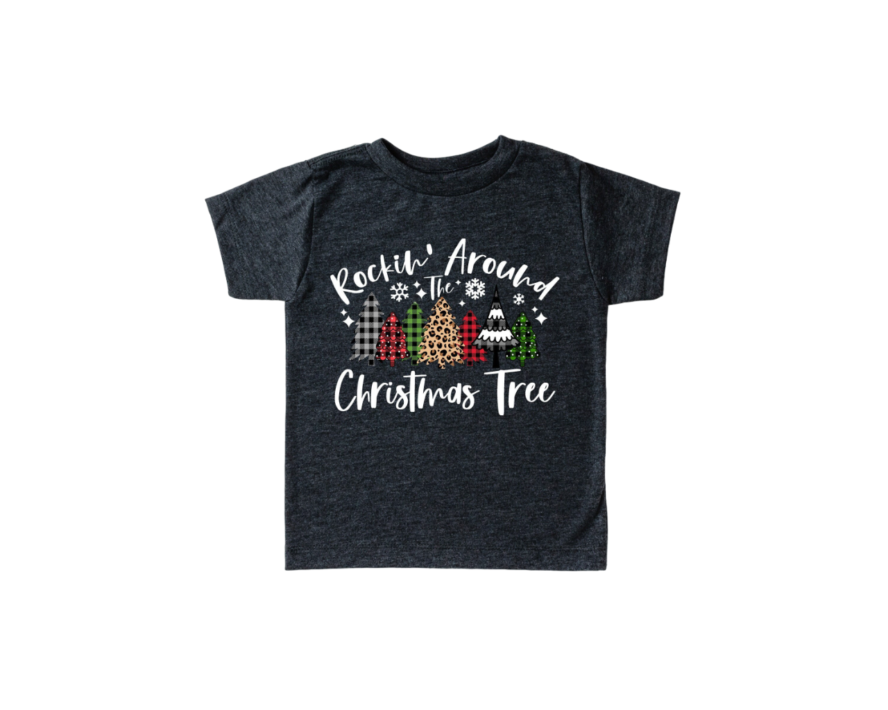 Rockin Around Tree Toddler Tee, Christmas Season Shirt, Cute Holiday Girls Shirt, Toddler Youth