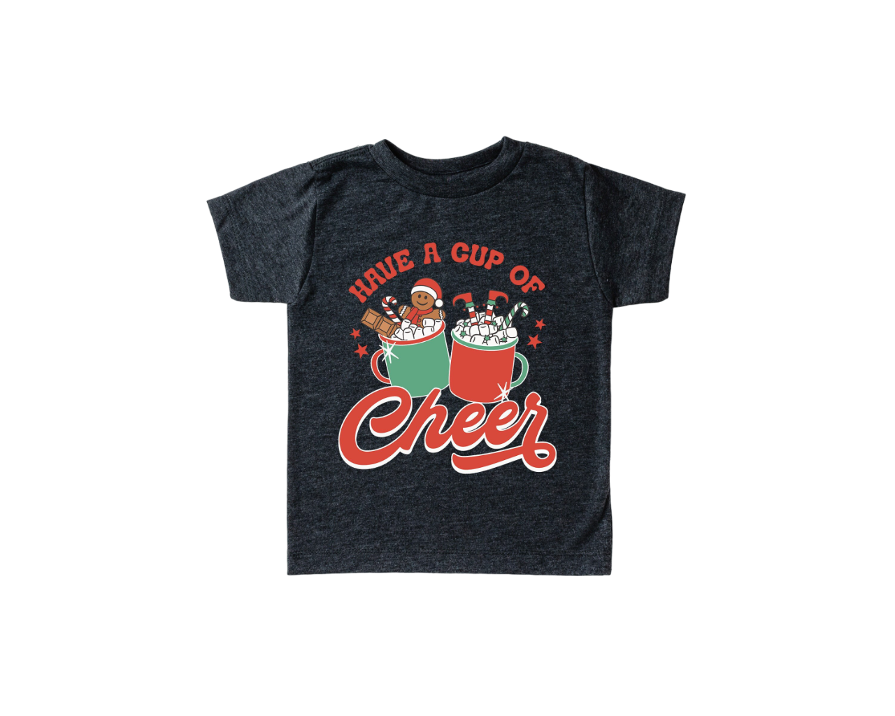 Have A Cup of Cheer Toddler Tee, Christmas Season Shirt, Cute Holiday Girls Shirt, Toddler Youth