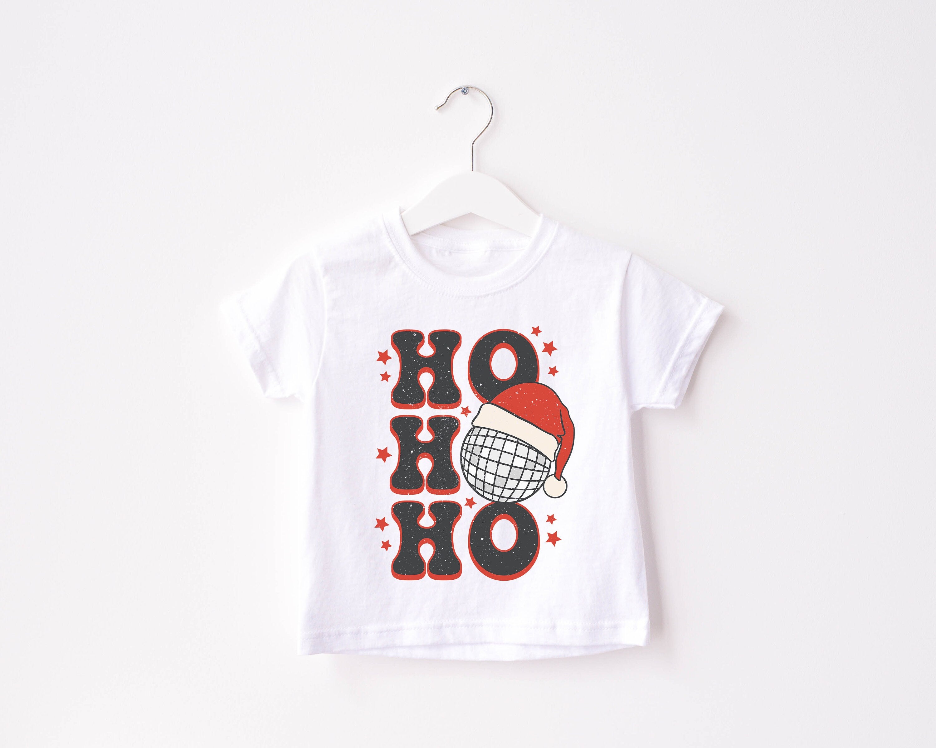 Ho Ho New Years Eve Toddler Tee, Christmas Season Shirt, Cute Holiday Girls Shirt, Toddler Youth Santa Tee, Retro Boho Cute Vintage Bodysuit