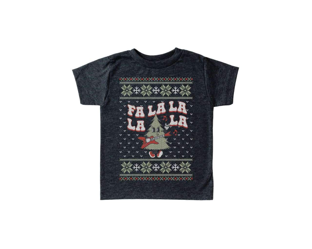 Fa La La La Tree Toddler Tee, Christmas Season Shirt, Cute Holiday Girls Shirt, Toddler Youth Santa