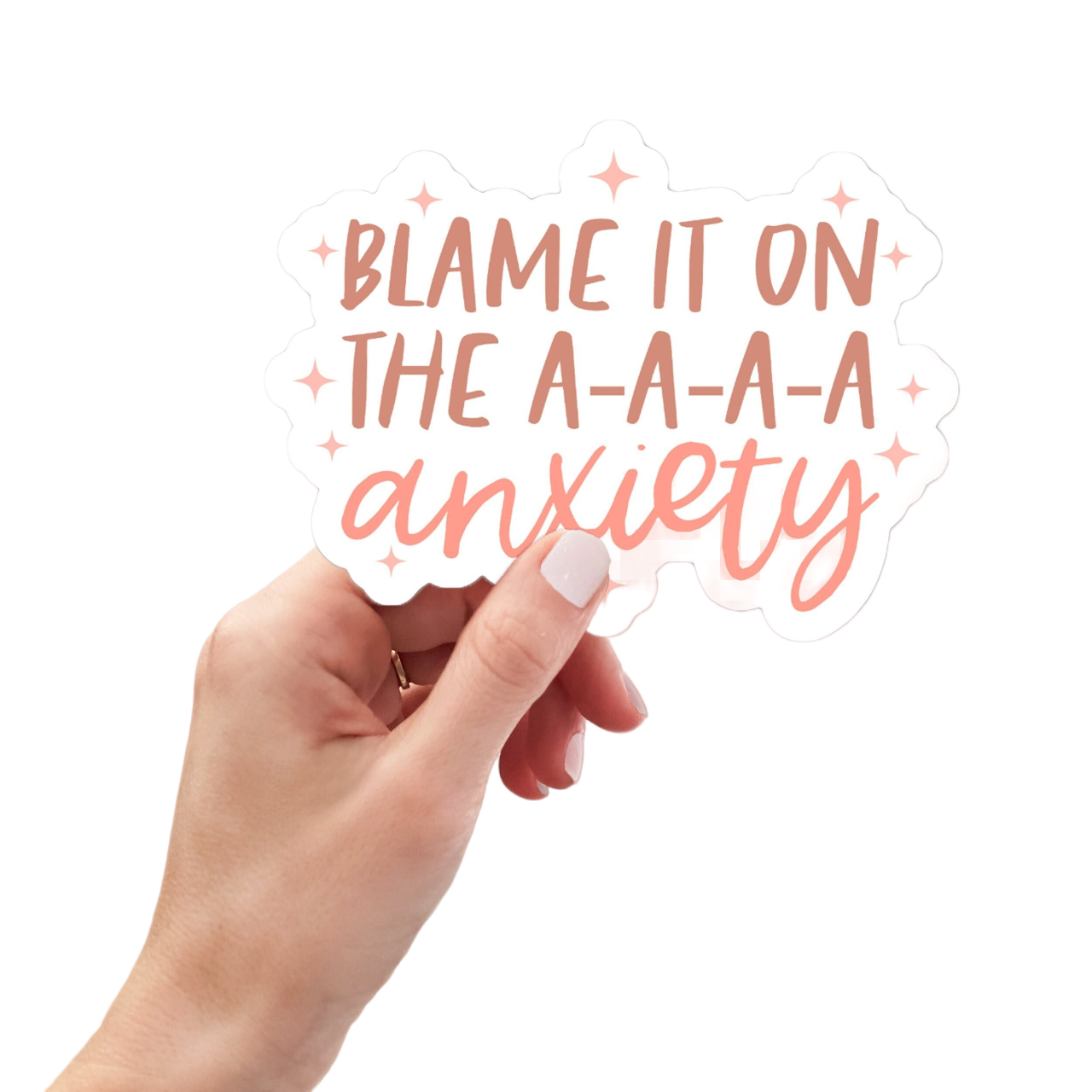 Blame It On The Anxiety Sticker, Mental Health Sticker, Funny Water Bottle Sticker, Hydro Sticker,