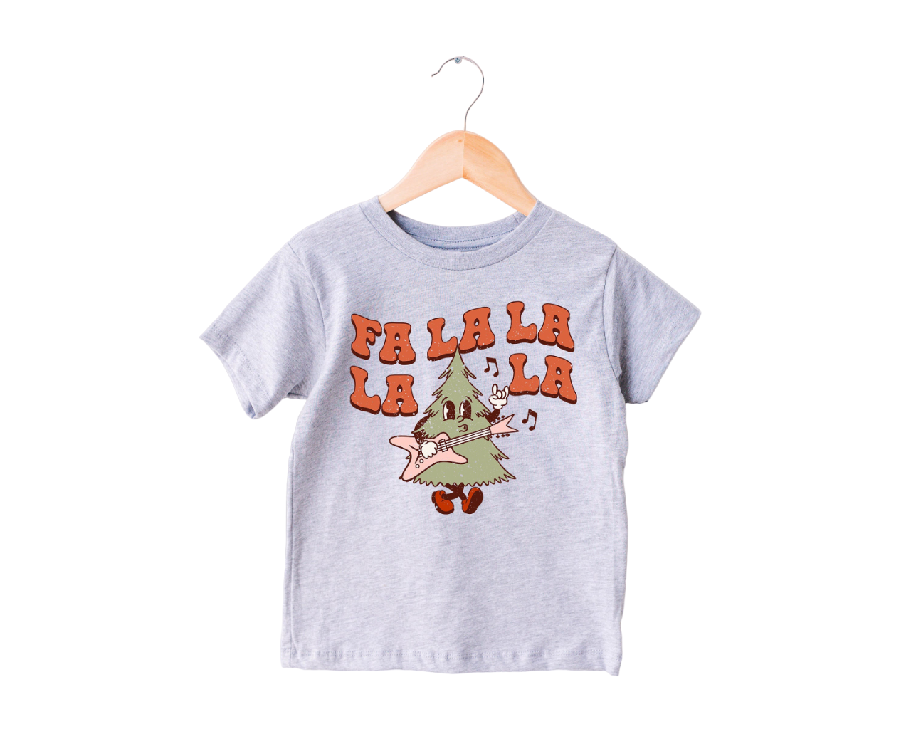 Fa La La La Tree Toddler Tee, Christmas Season Shirt, Cute Holiday Girls Shirt, Toddler Youth Santa