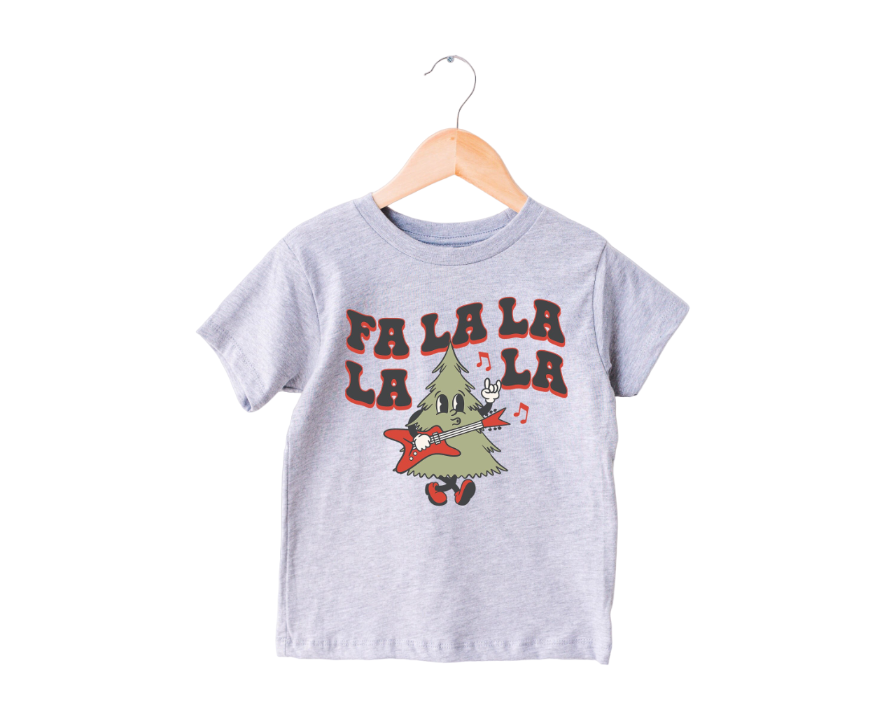 Fa La La La Tree Toddler Tee, Christmas Season Shirt, Cute Holiday Girls Shirt, Toddler Youth Santa