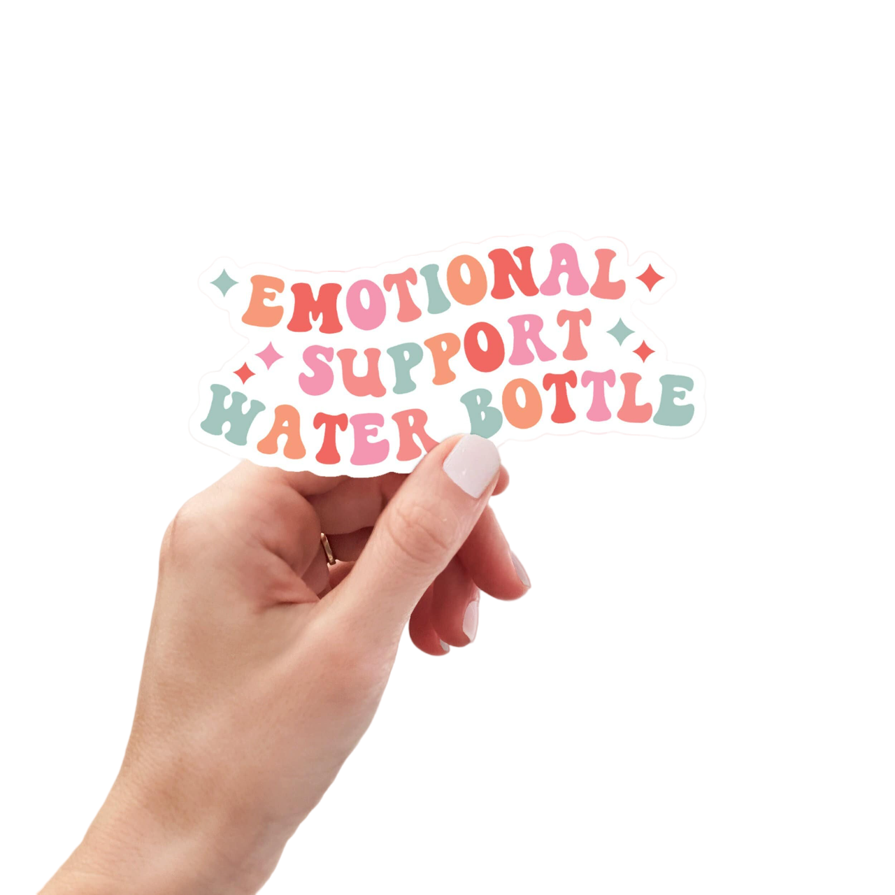 Emotional Support Water Bottle Sticker, Mental Health Sticker, Funny Water Bottle Sticker, Hydro