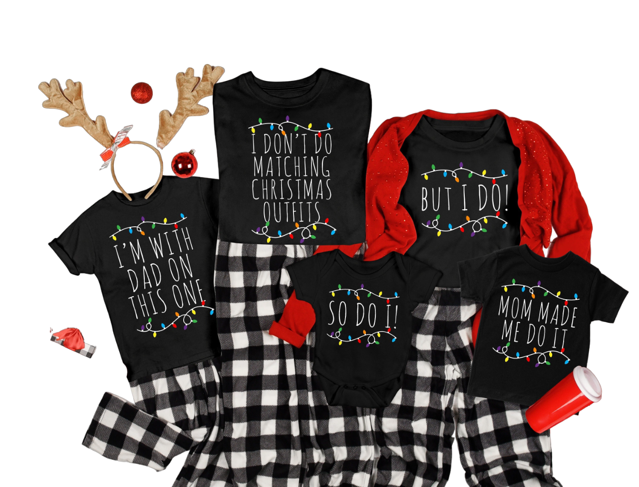 Matching Christmas Shirts Family Men Funny Shirts I Don't Do Matching Christmas Outfits But I Do