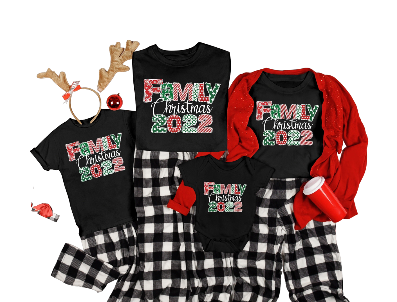 Family Christmas 2022 Shirts, Matching family shirts, Family PJ shirts, Matching Christmas shirts,