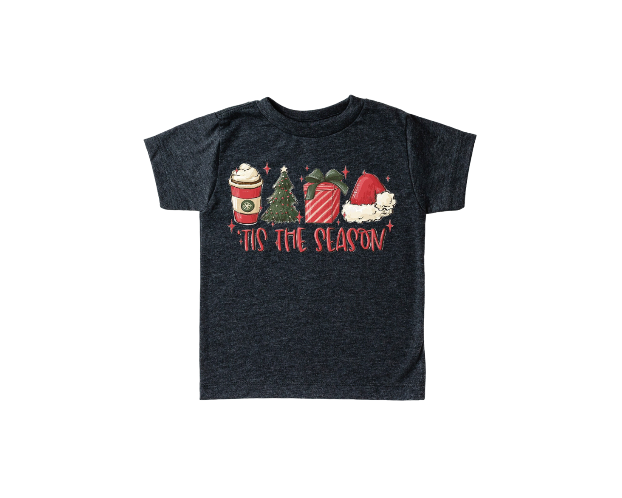 Tis The Season Santa Toddler, Christmas Season Shirt, Cute Holiday Girls Shirt, Toddler Youth Santa