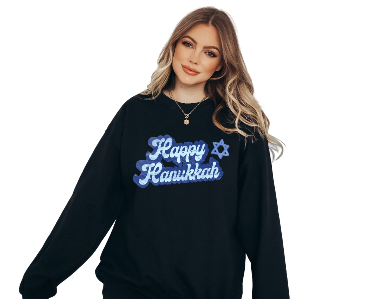 Retro Hanukkah Sweater, Happy Hanukkah, Holiday Hanukkah Sweater, Jewish Saying, Holiday Sweatshirt,