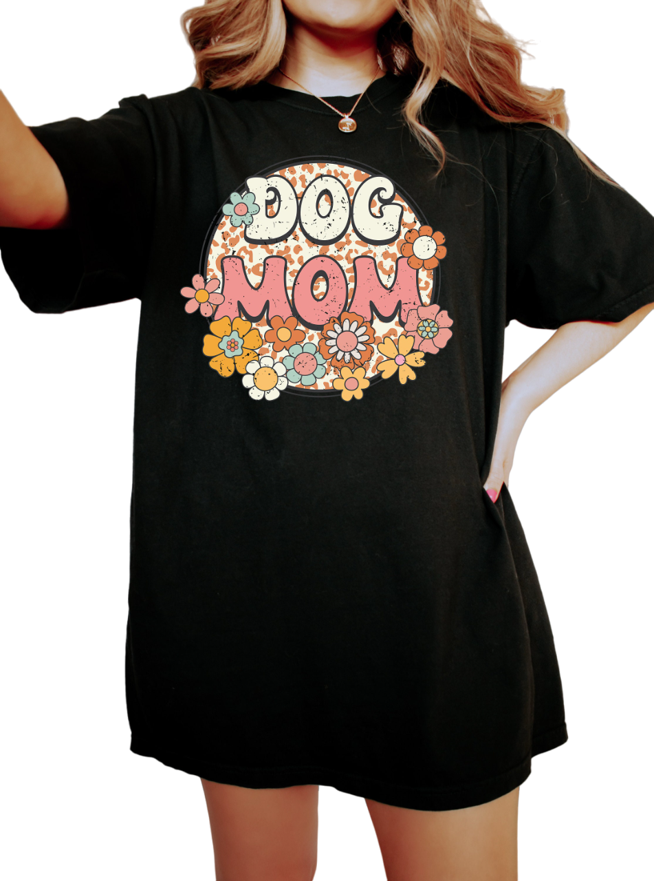 Vintage Washed Tee, Dog Mom Shirt, New Dog Mom Shirt, Proud Puppy Mama, Mothers Day Gift, Golden