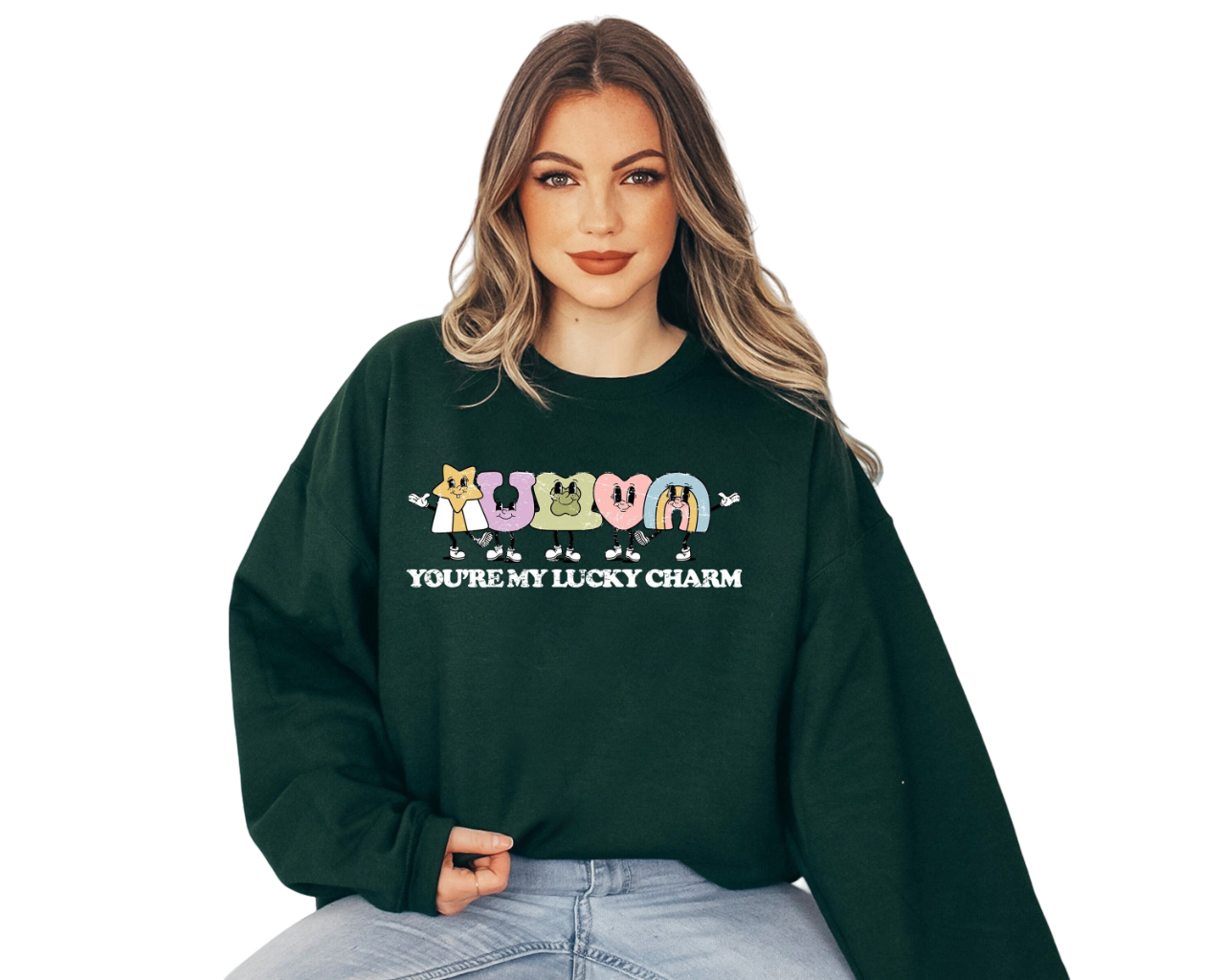 You're My Lucky Charm Sweatshirt, Lucky Clover Sweater, St Patricks Day Sweatshirt, Lucky Pullover,