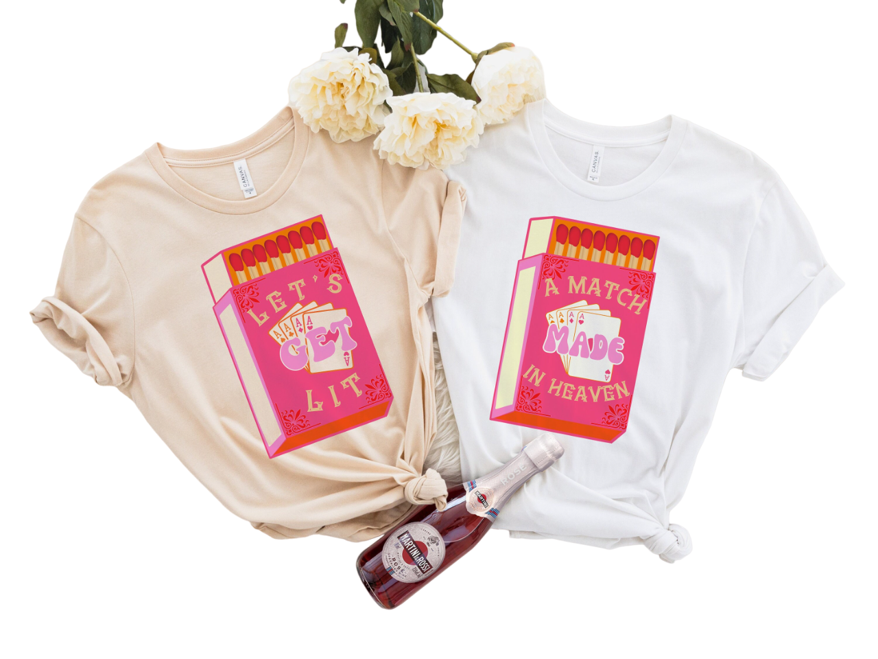 Bachelorette Party Shirts, Match Made in Heaven, Lets Get Lit Shirts, Retro Graphic Tee, Bridal