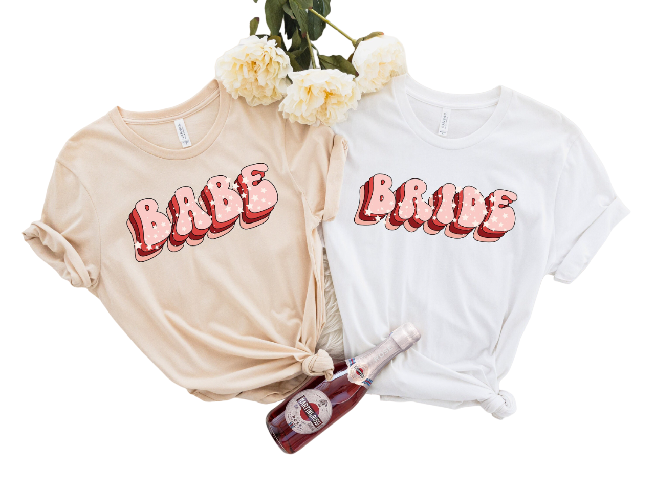 Bride And Babe Retro Batch Shirts, Bachelorette Party Shirts, I Do Crew, Bachelorette T-shirt, Girls