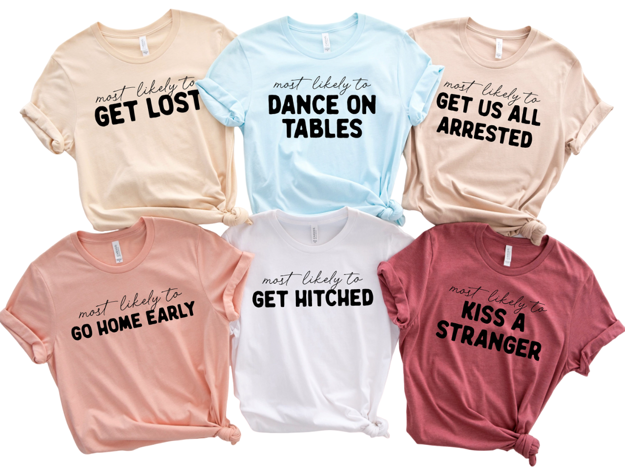 Bachelorette Party Shirts, Most Likely To Shirt , Bridal Party Shirt, Wine Bachelorette Shirts,