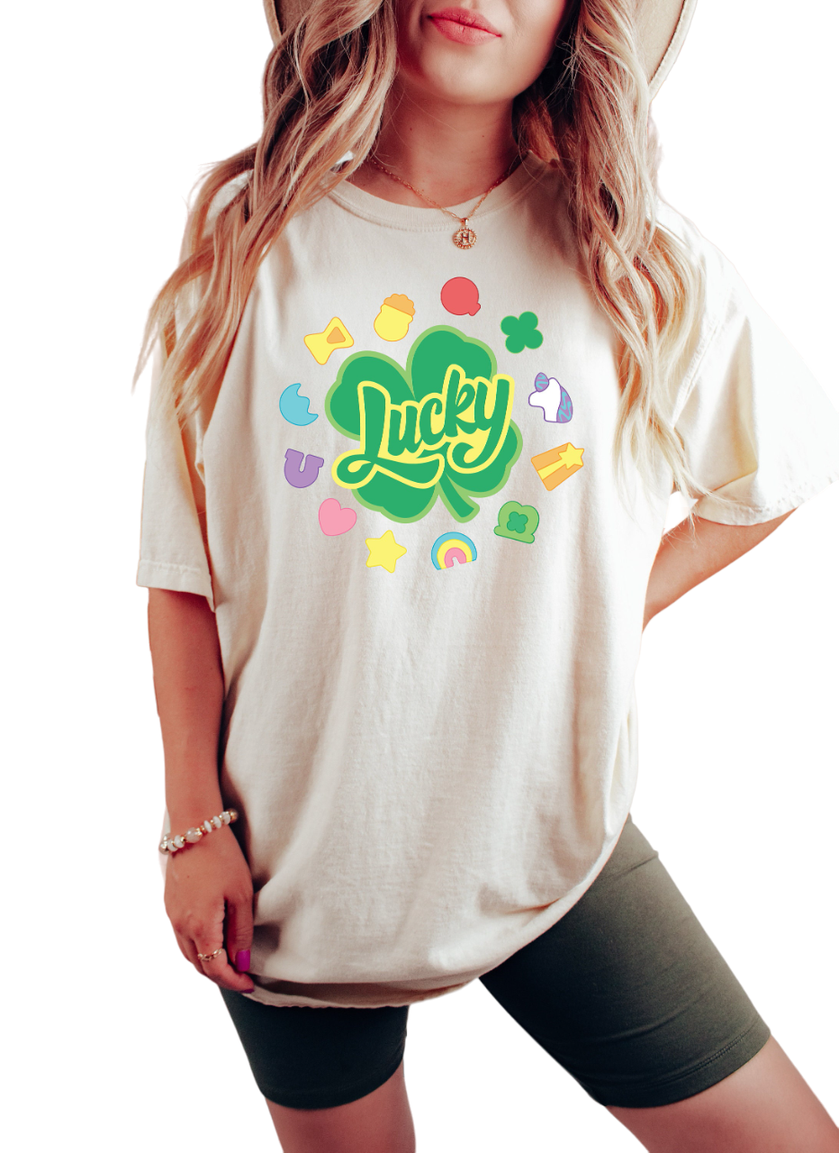 Retro St Patty's Day Vintage Washed Shirt, You're My Lucky Charm Shirt, Vintage St Patrick's Day