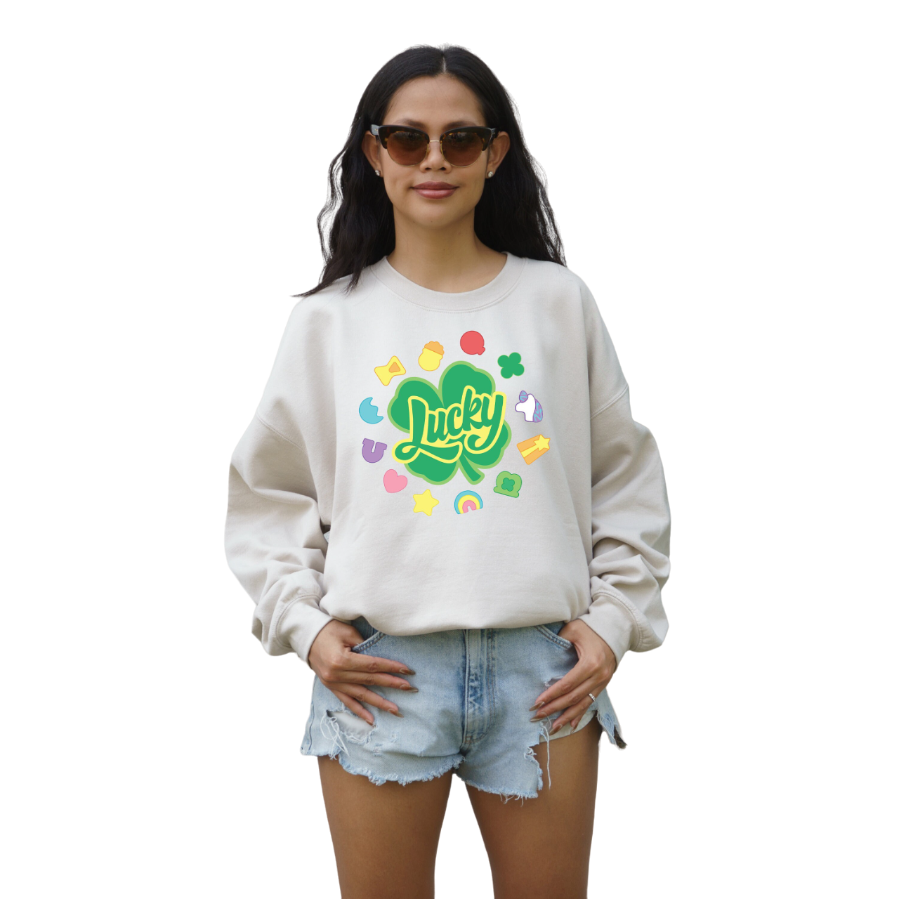 Feeling Lucky Sweatshirt, You are My Lucky Charm, St Patricks Day Sweatshirt, Lucky Pullover, Womens