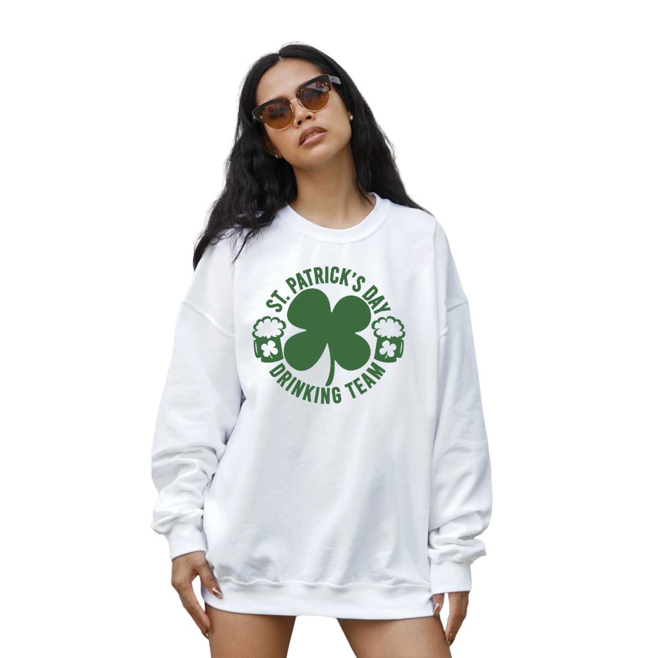 Lucky Retro Sweatshirt, Day Drinking Team, St Patricks Day Sweatshirt, Lucky Pullover, Womens Lucky