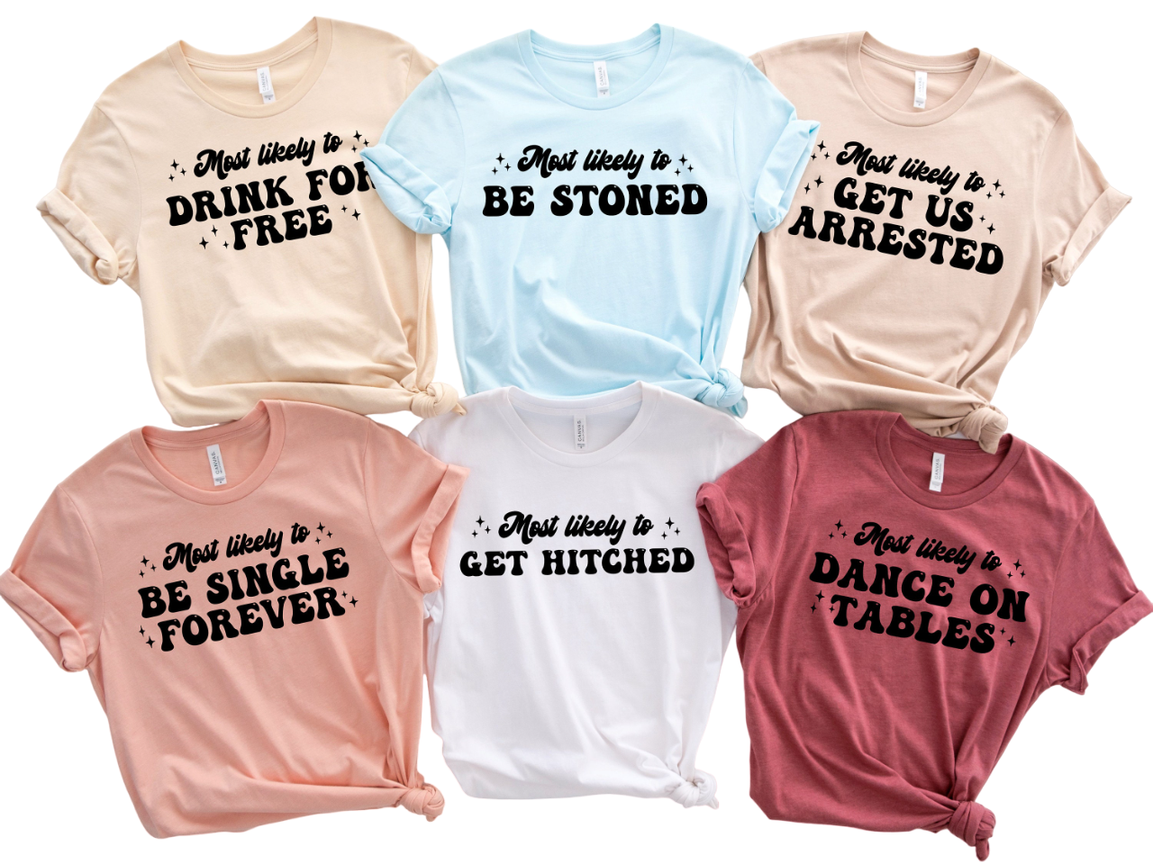 Bachelorette Party Shirts, Most Likely To Shirt , Bridal Party Shirt, Wine Bachelorette Shirts,