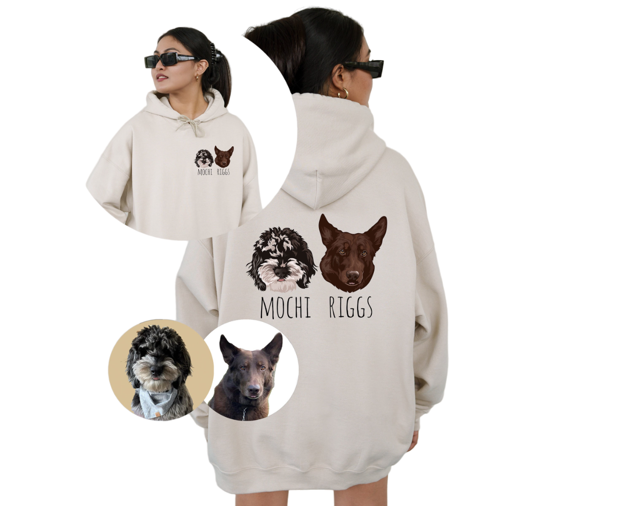 Custom Dog Hoodie, This Human Belongs To Custom Dog Sweater, Doodle Mom, Golden Doodle, custom dog,