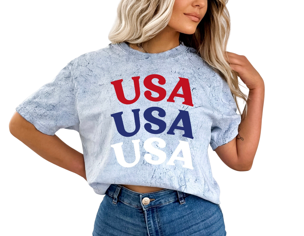 Retro USA Tie Dye Vintage Washed shirt,Freedom Tour,Retro fourth shirt, Womens 4th of July