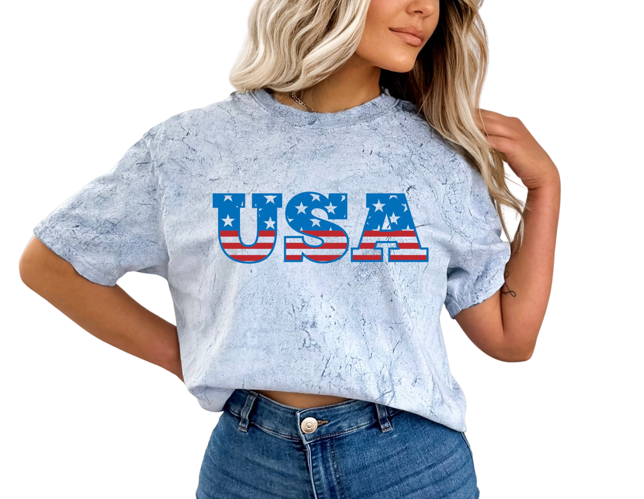 Retro USA Tie Dye Vintage Washed shirt,Freedom Tour,Retro fourth shirt, Womens 4th of July