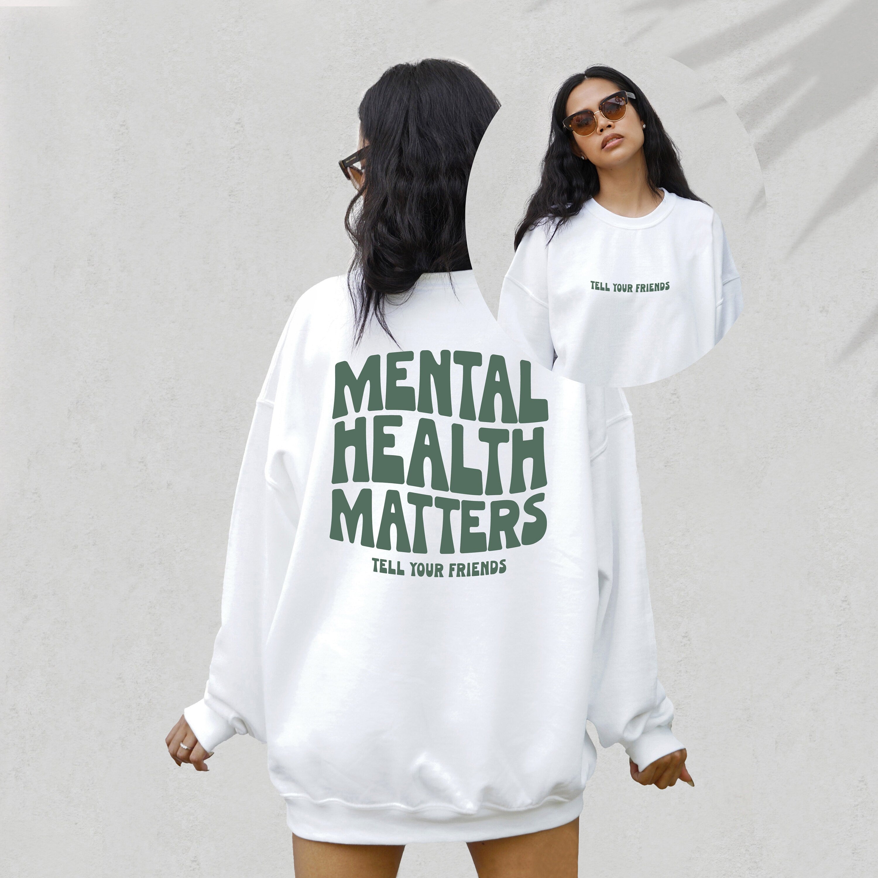 Mental Health Matters Sweatshirt, Positive Sweatshirt, Mental Health Awareness, Grow Positive Thoughts Crewneck, Spread Kindness Shirt