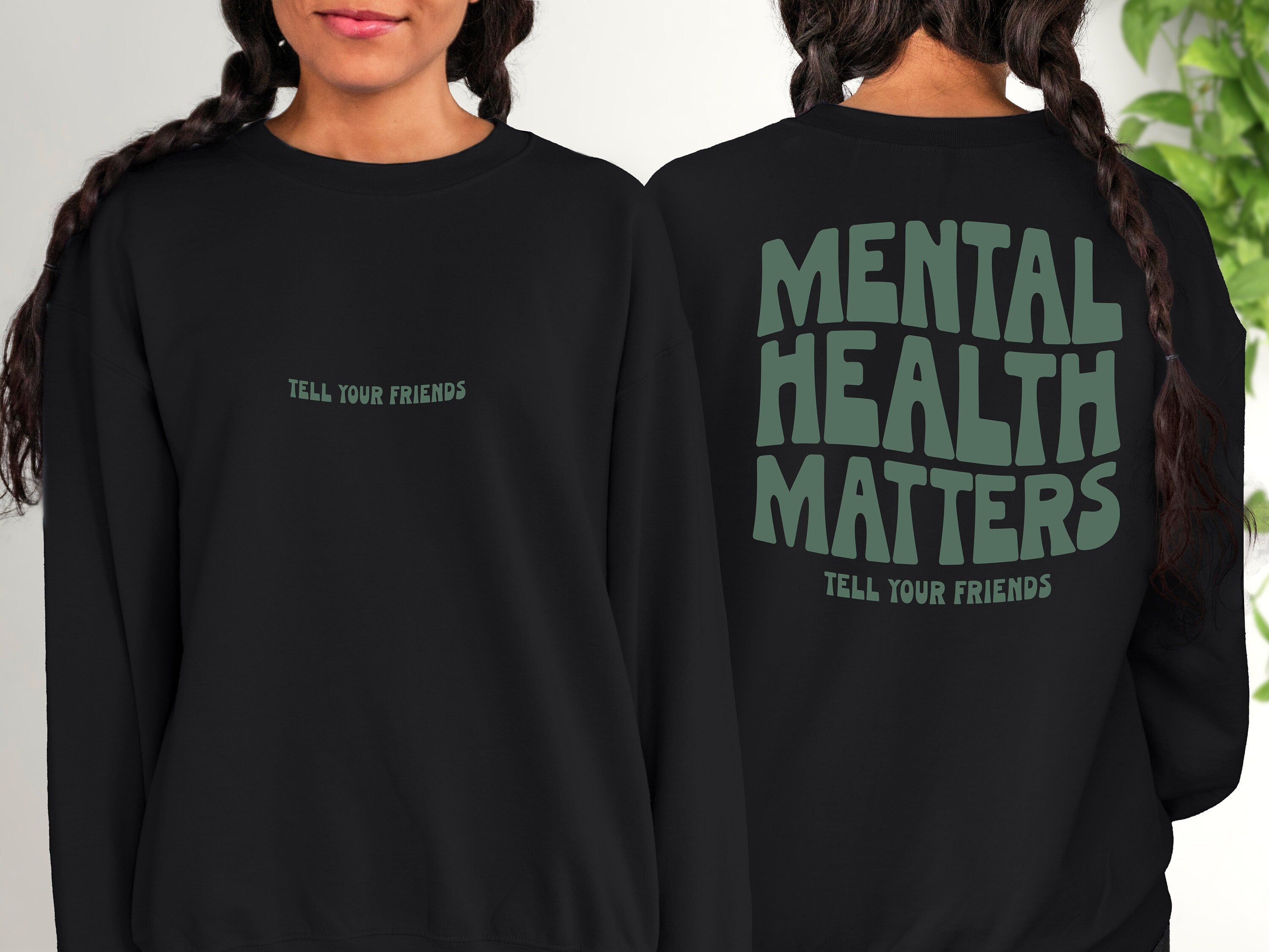 Mental Health Matters Sweatshirt, Positive Sweatshirt, Mental Health Awareness, Grow Positive Thoughts Crewneck, Spread Kindness Shirt