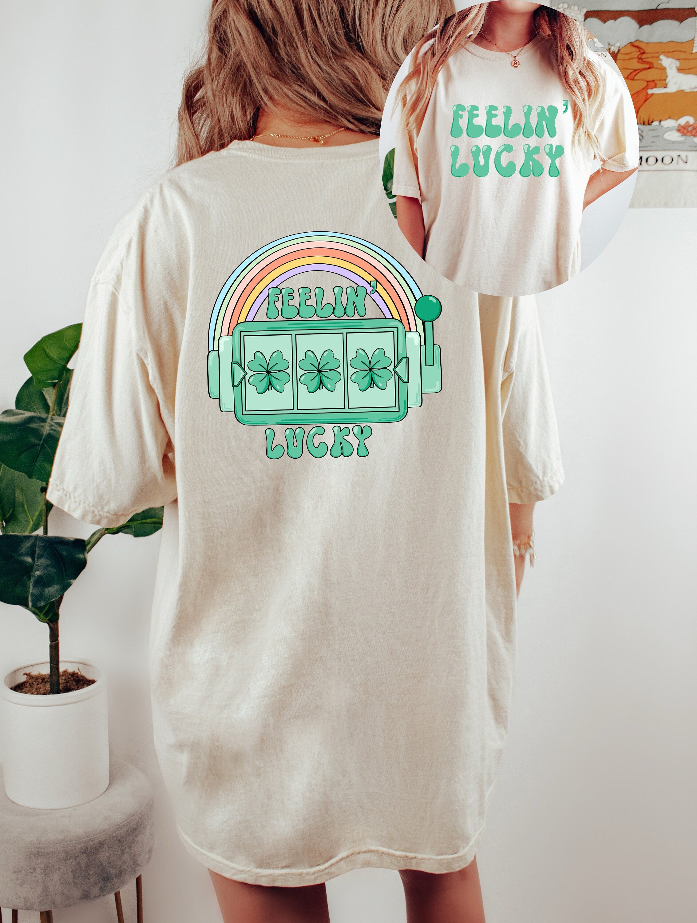 Retro St Patty's Day Comfort Colors Shirt, Lucky Slot Machine, Vintage St Patrick's Day Shirt, Day Drinking Shirt, Retro Shirt, Lucky Shirt