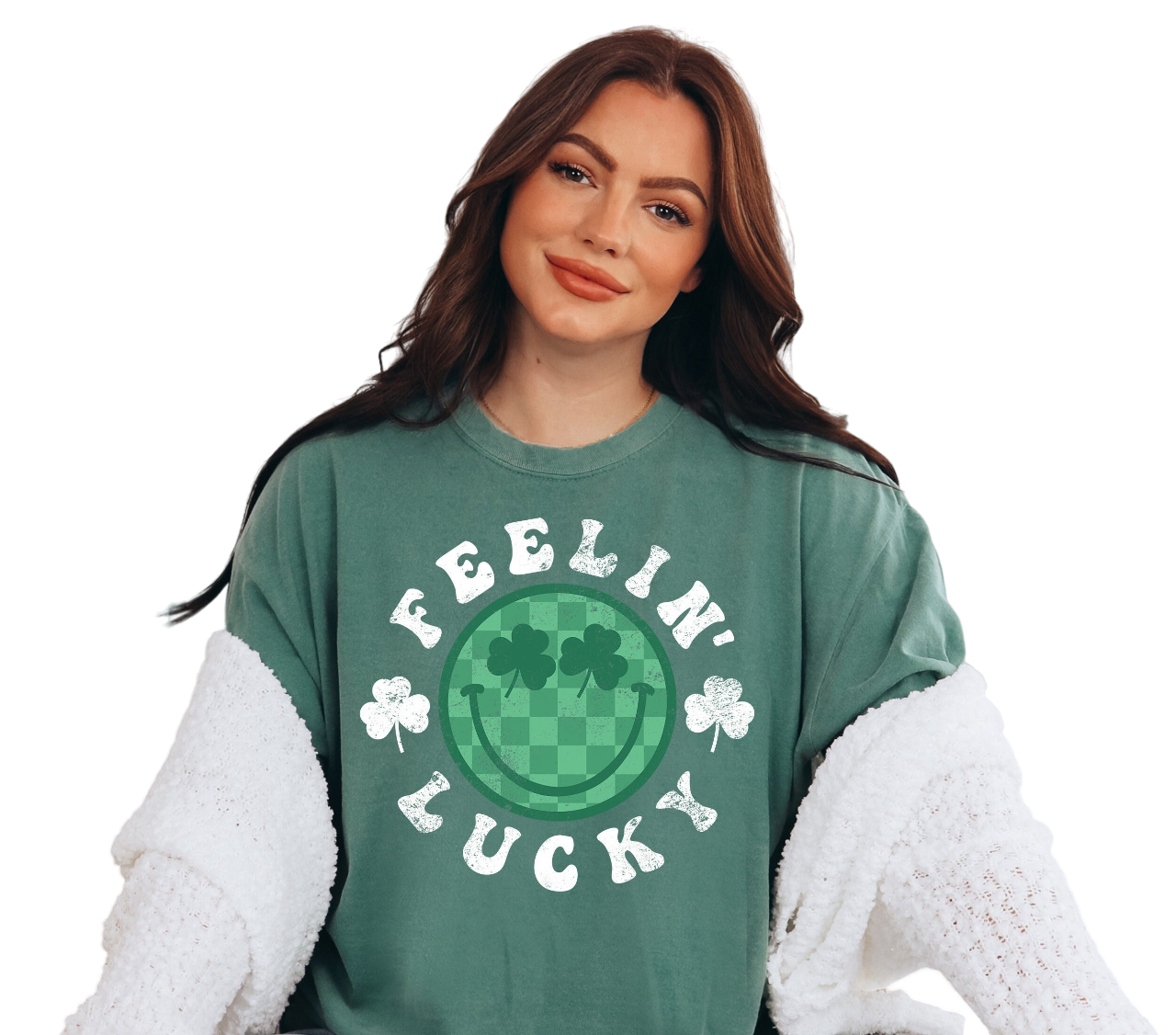 Retro St Patty's Day Vintage Washed Shirt, Feeling Lucky Shirt, Vintage St Patrick's Day Shirt, Day