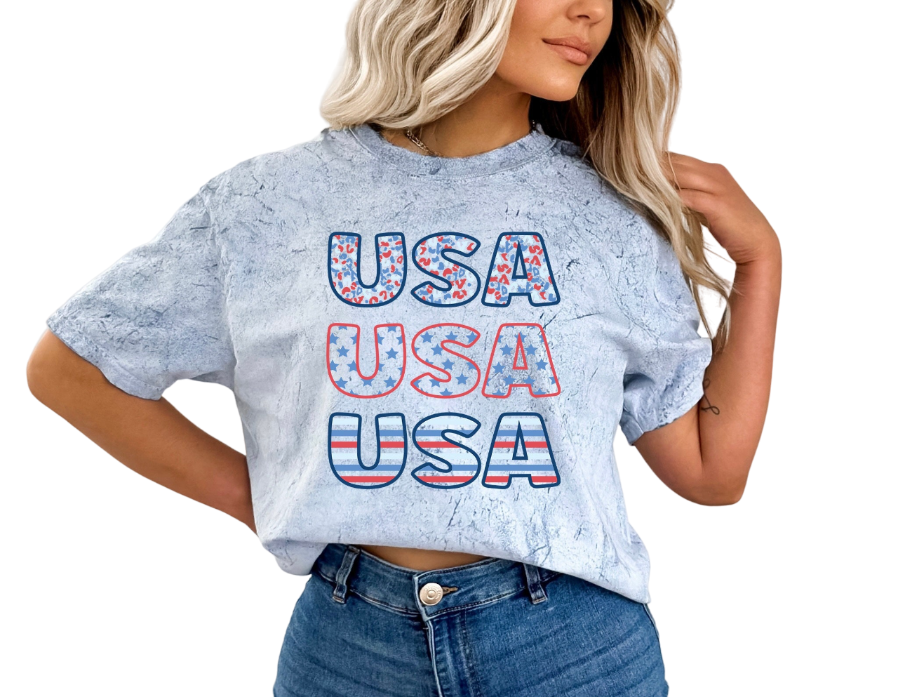 Retro USA Tie Dye Vintage Washed shirt,Freedom Tour,Retro fourth shirt, Womens 4th of July