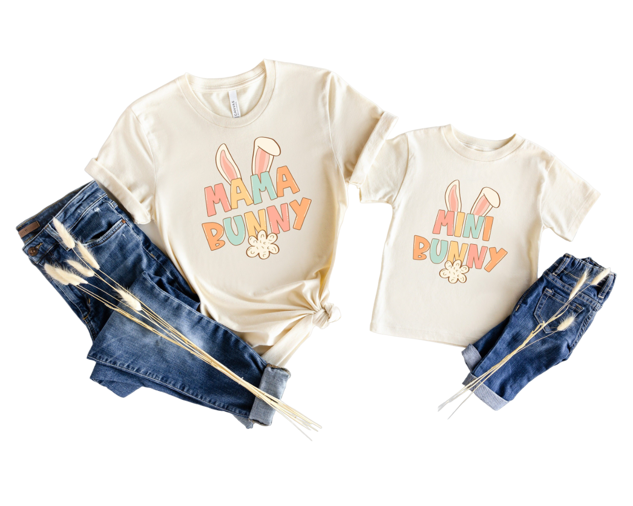 Mommy and Me Easter Matching Outfits, Hoppy Mini Hoppy Mommy, Mommy and me Shirts, Easter Matching