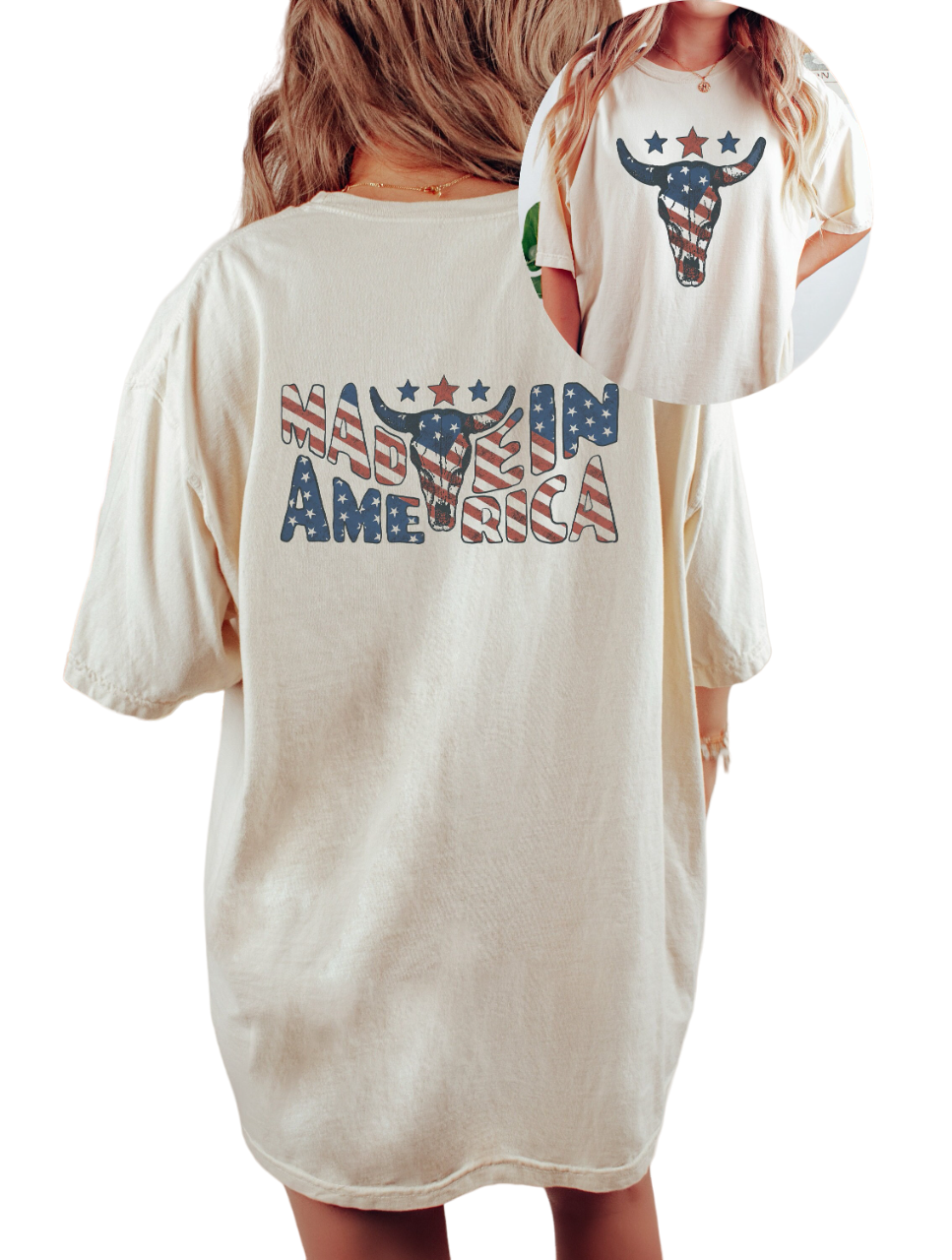 Retro USA Vintage Washed shirt, 4th of July tee, Retro American Honey shirt, Womens 4th of July