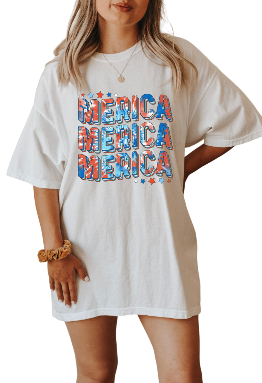 Retro Tie Dye America USA shirt,4th of July tee,Retro funny fourth shirt,Womens 4th of July