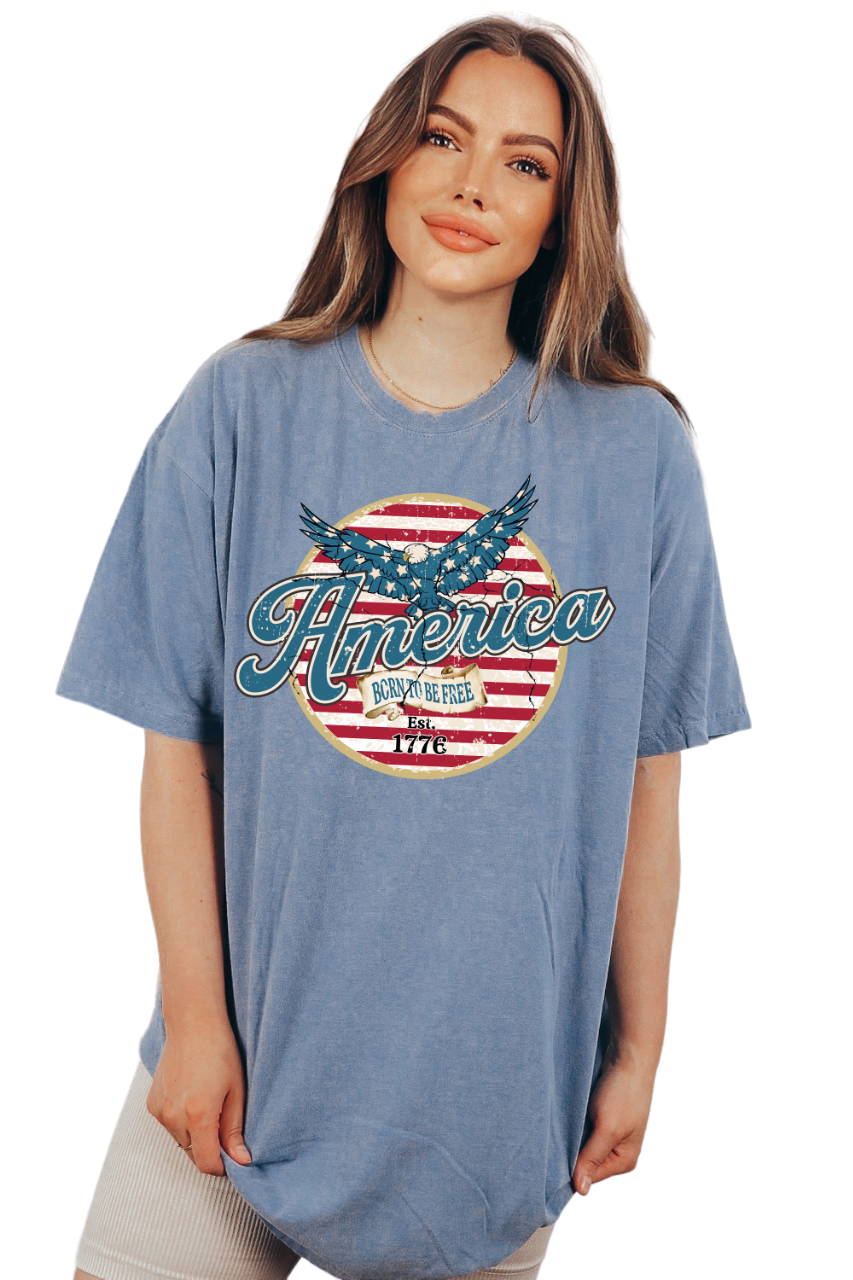 Retro America Font USA shirt,4th of July tee, Retro funny fourth shirt, Womens 4th of July Tee,