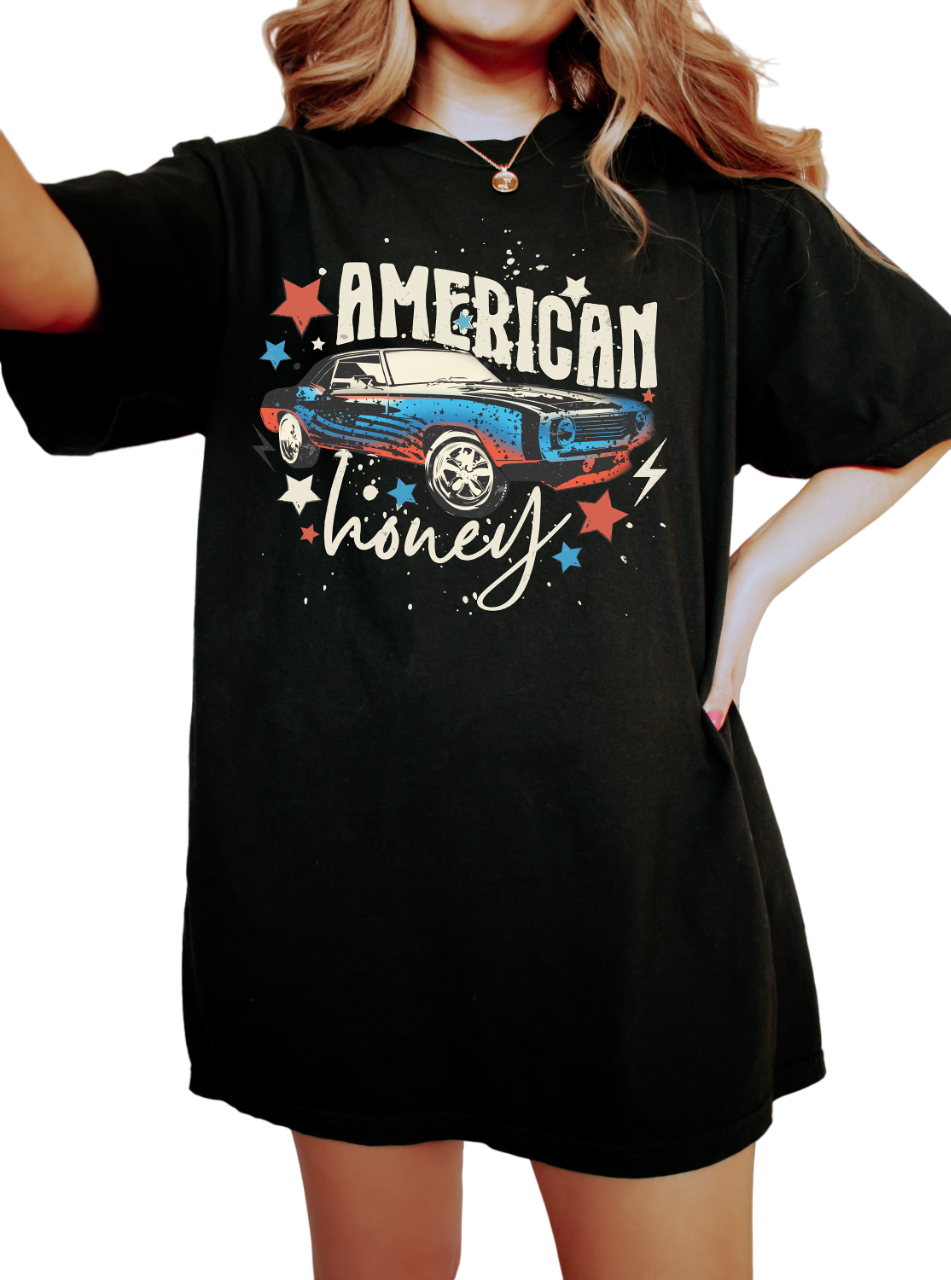 Retro America Honey USA shirt,4th of July tee, Retro funny fourth shirt, Womens 4th of July