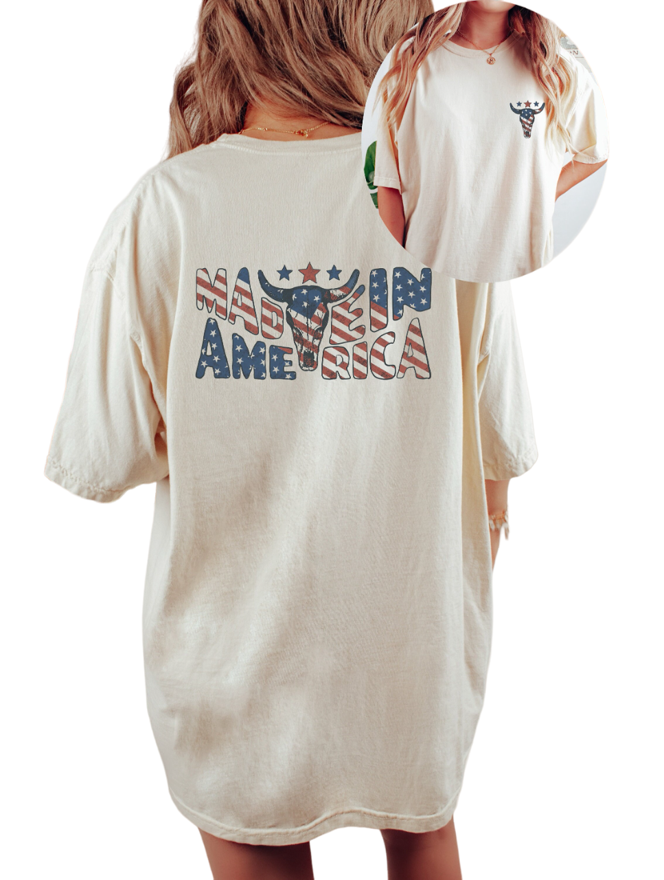 Retro USA Vintage Washed shirt, 4th of July tee, Retro American Honey shirt, Womens 4th of July